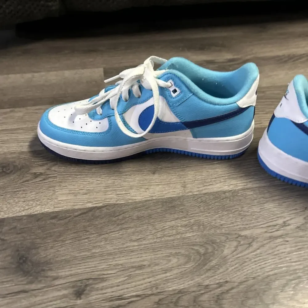 Nike Air Force 1 LV8 2 (GS) Shoes Big Kids SZ 6.5Y Light Photo Blue DZ2660-100